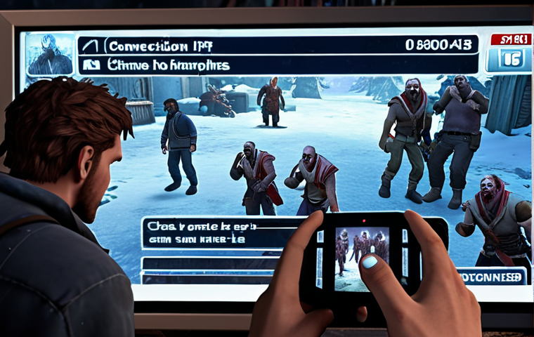 **
A frustrated player staring at a phone screen showing frozen units in Age of Z, surrounded by attacking zombies. Glitching textures and UI elements emphasize the game malfunction. The background subtly shows a weak Wi-Fi signal icon. Text overlay: "Connection Issues & Game Freezes: Check Your Internet!"
**