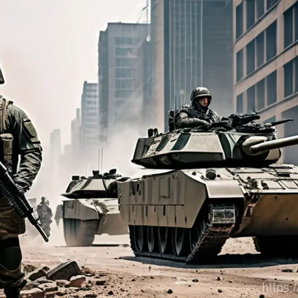 에이지오브제트 고급 병력 사용법 - **Prompt:** "A panoramic view of a heavily fortified defensive line in a post-apocalyptic urban land...