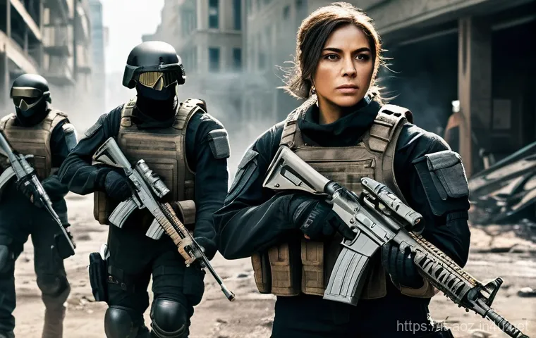 에이지오브제트 PvE 모드 공략 - A determined female commander, dressed in practical tactical gear and protective armor (no skin expo...