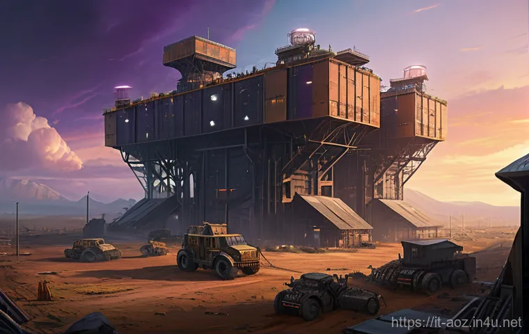 에이지오브제트 장기전 대비법 - **Prompt: Resourceful Post-Apocalyptic Fortress**
    "A sprawling, highly fortified post-apocalypti...