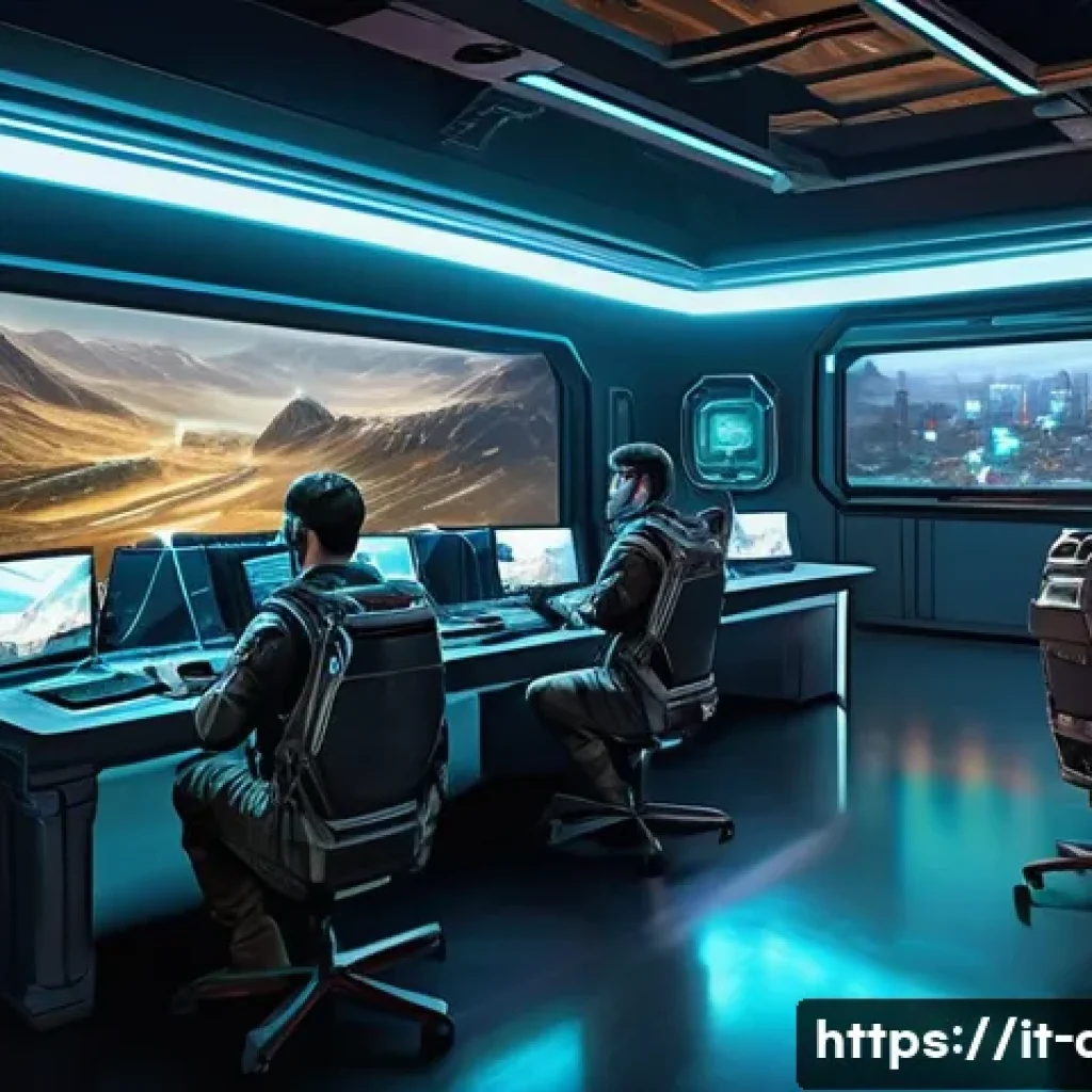 에이지오브제트 무료 아이템 획득법 - A vibrant digital illustration of a futuristic alliance headquarters in a post-apocalyptic setting, ...