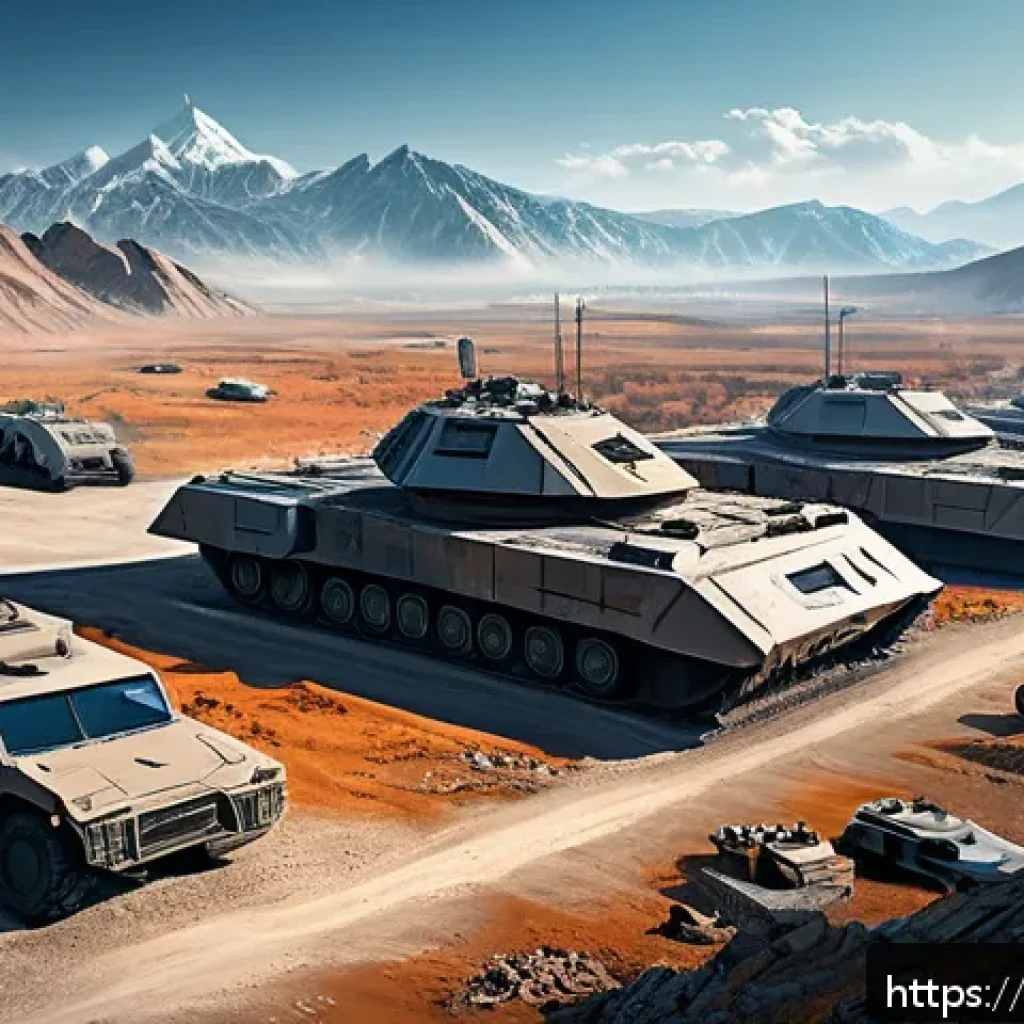 에이지오브제트 특수 자원 활용 전략 - A detailed digital illustration of a futuristic military base in a post-apocalyptic world, surrounde...