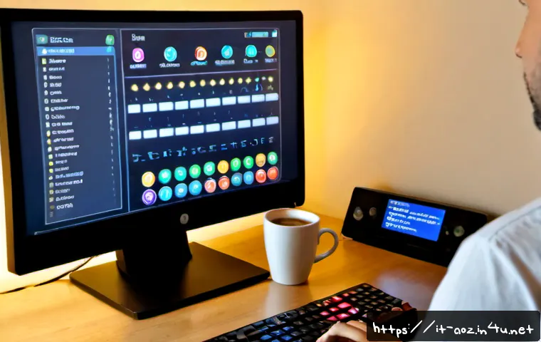 Home 17 에이지오브제트 스킬 쿨타임 관리 - Photorealistic Italian adult gamer at a tidy home desk in a warm Milan apartment, focused on managin...